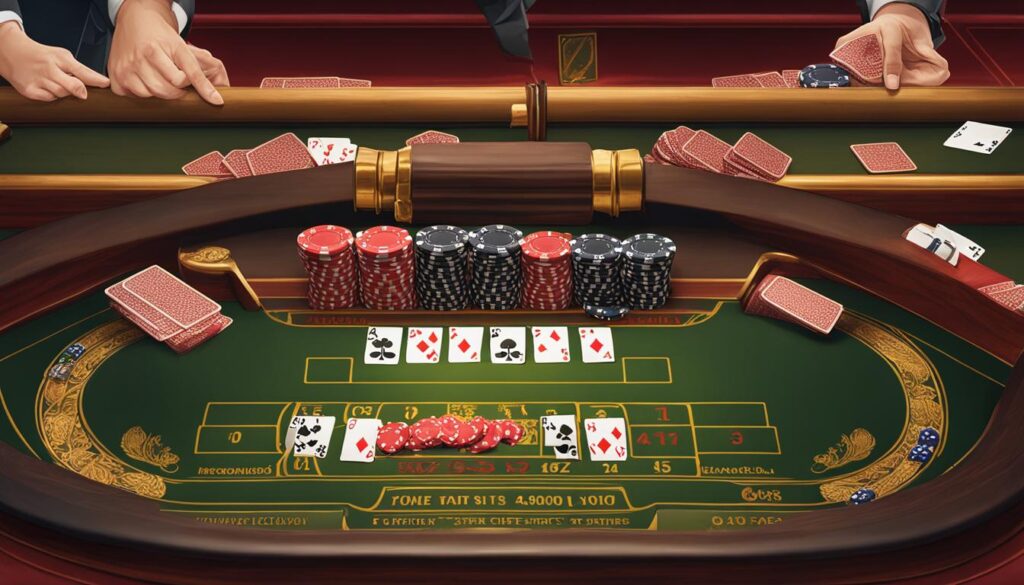doubling down in blackjack, splitting pairs in blackjack, rules for splitting aces in blackjack