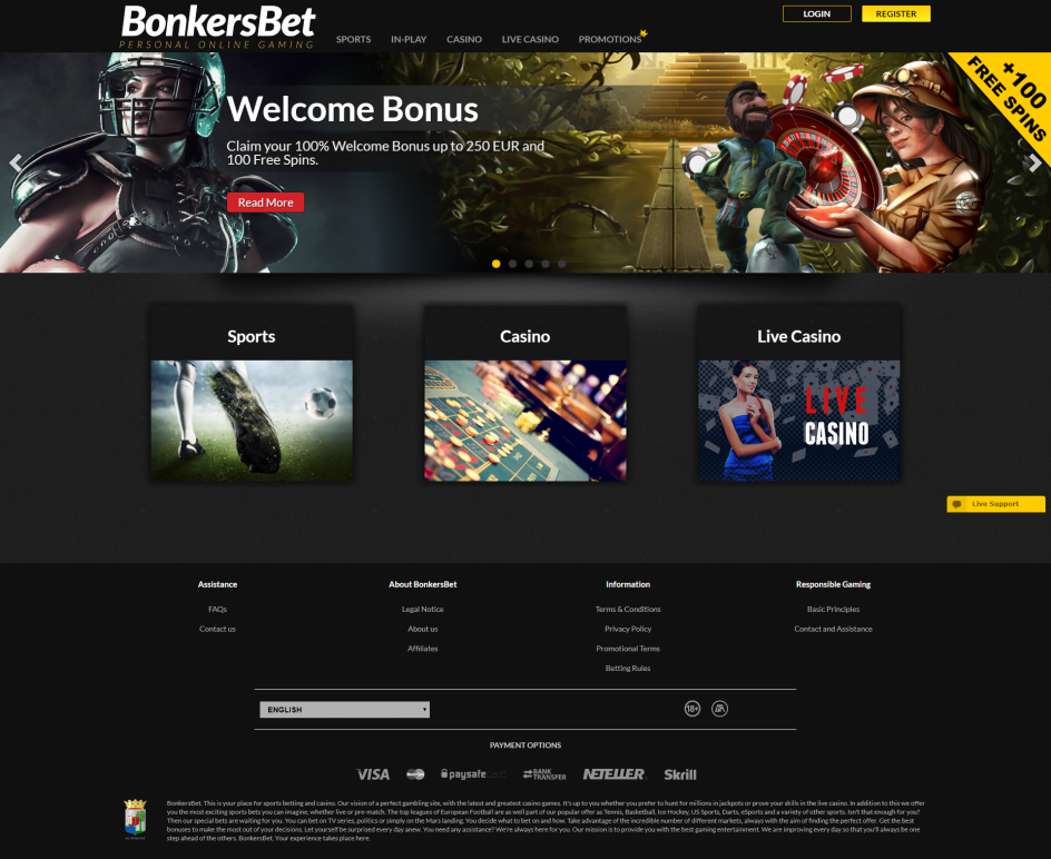 BonkersBet Casino Design