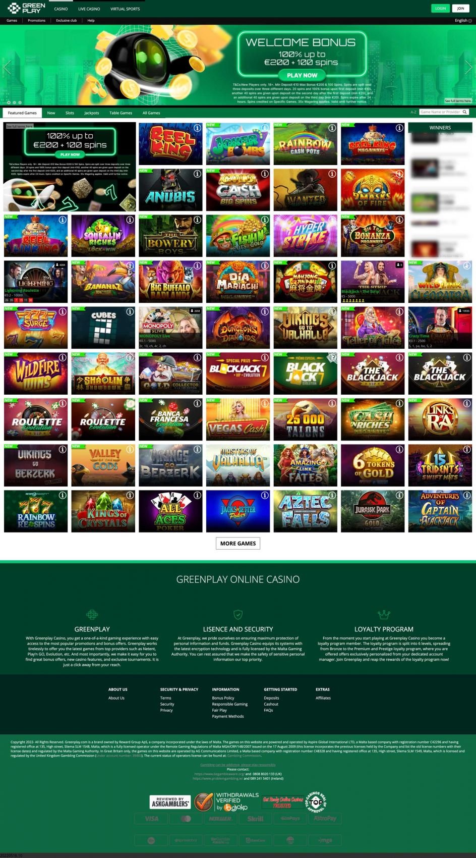 Greenplay Casino Design