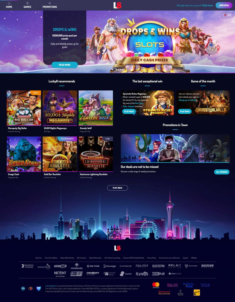 Lucky8 Casino Design