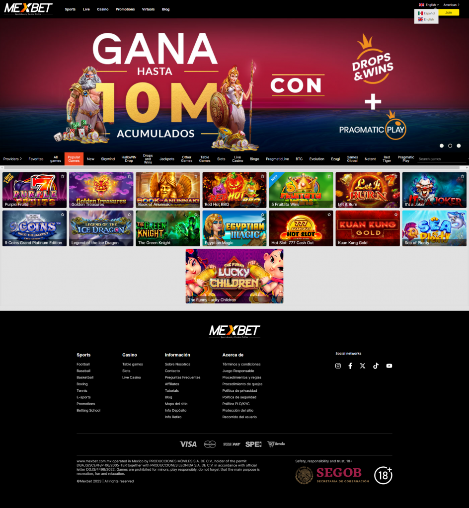 Mexbet Casino Design