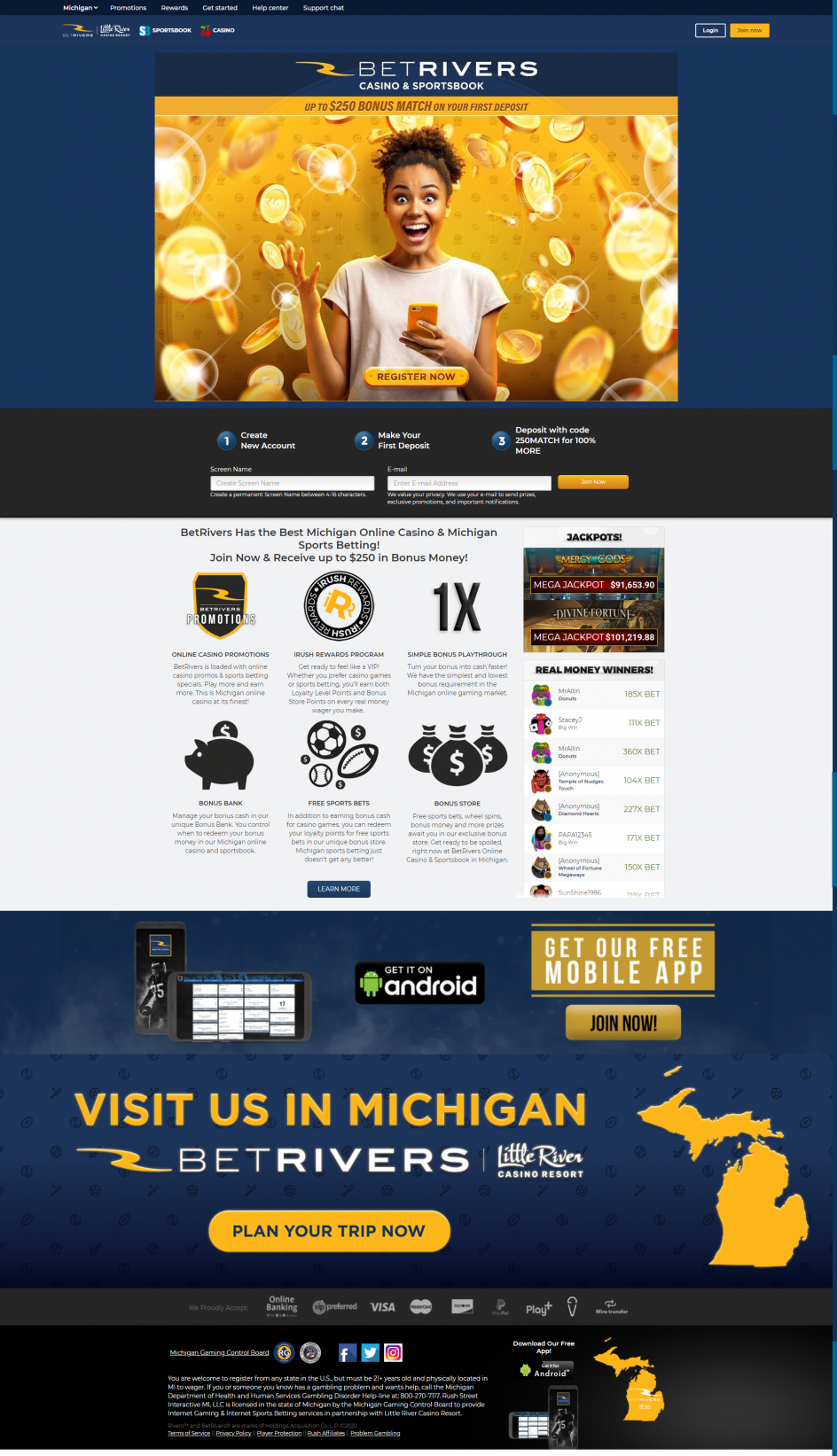 BetRivers Casino - Michigan Design