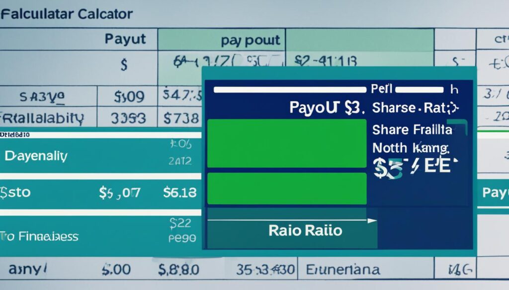 payout ratio formula in a calculator
