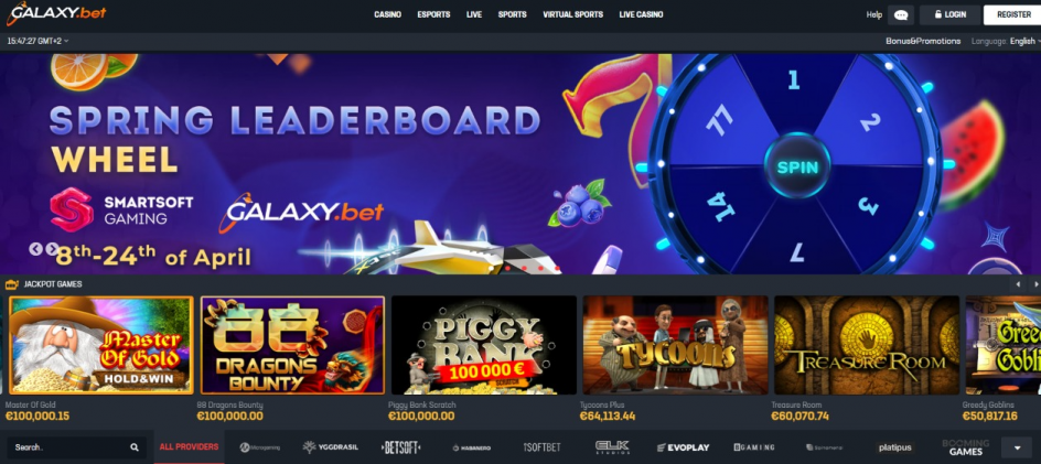 Galaxy.bet Casino Design
