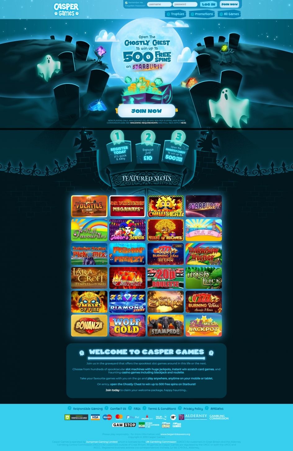 Casper Games Casino Design